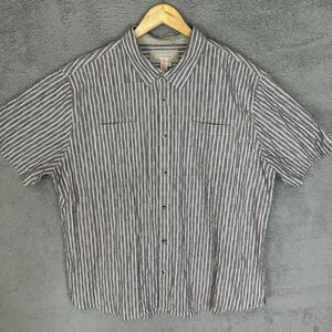 Carbon 2 Cobalt Shirt Mens XL Grey‎ Short Sleeve Button Up Cotton Casual